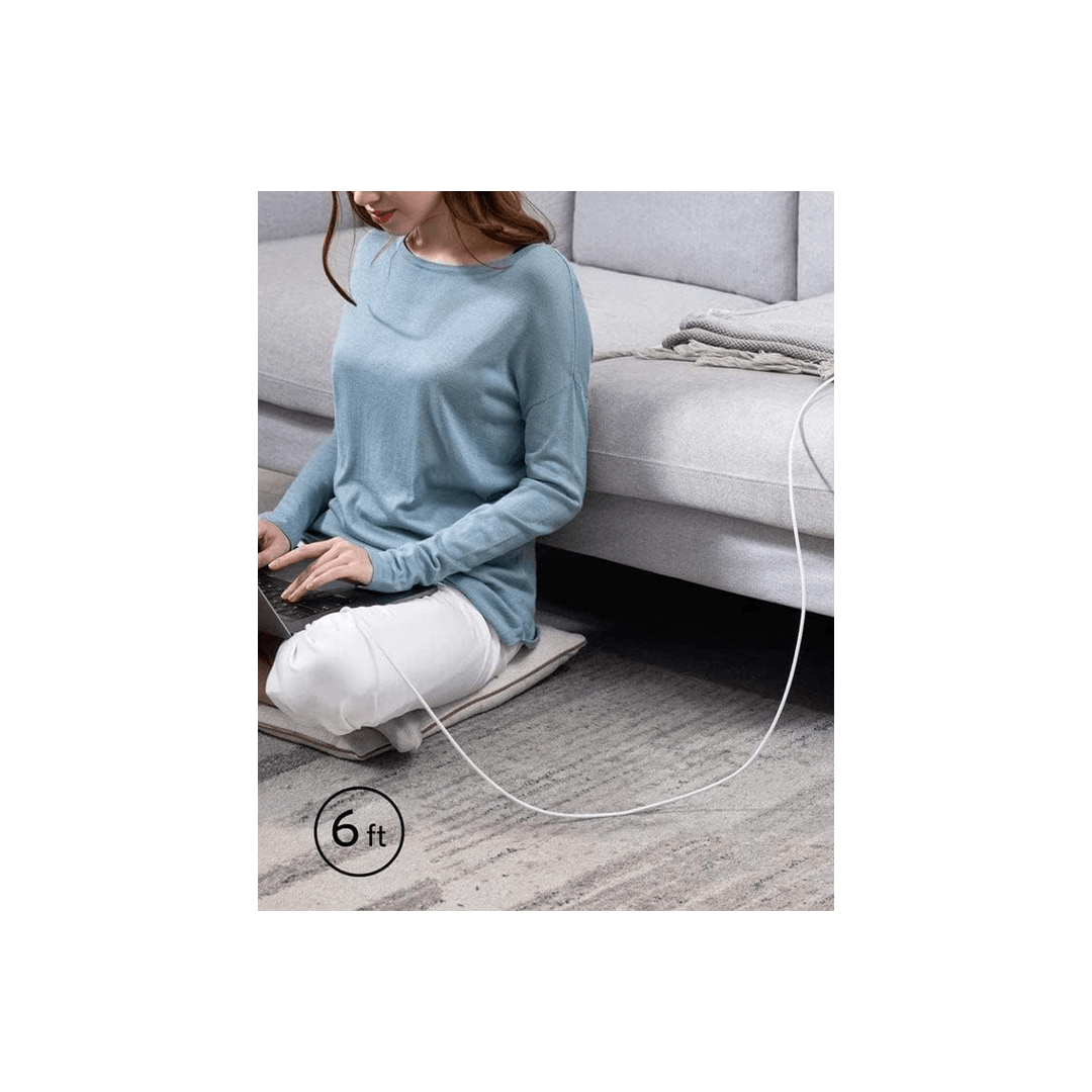 Anker PowerLine USB C to USB C Cable 100W 6ft - White in Qatar Anker PowerLine USB C to USB C Cable 100W 6ft - White in Qatar